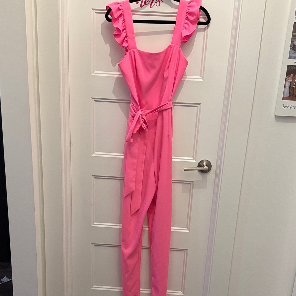 Pink Ruffled Lilly Pulitzer Jumpsuit
